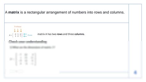 Solution Introduction And Types Of Matrix Studypool