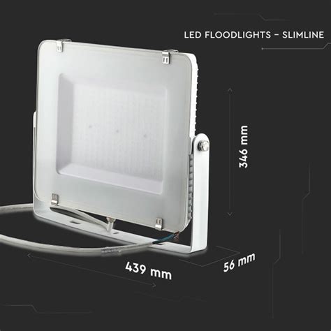 Projecteur LED 200W V TAC PRO SLIM LED BLANC SAMSUNG