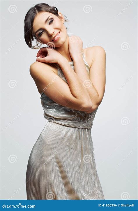 Fashion Model Isolated Portrait Stock Photo Image Of Background