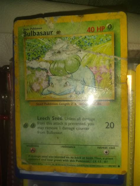 Pokemon Bulbasaur Card 1995 Ok Condition Pokemon Bulbasaur Bulbasaur Pokemon