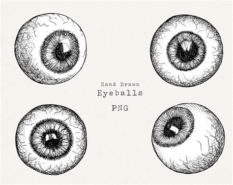 eyeballs clip art hand drawn eyeball png halloween graphics etsy artofit