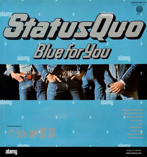 STATUS QUO Blue For You - Vintage vinyl album cover Stock Photo - Alamy