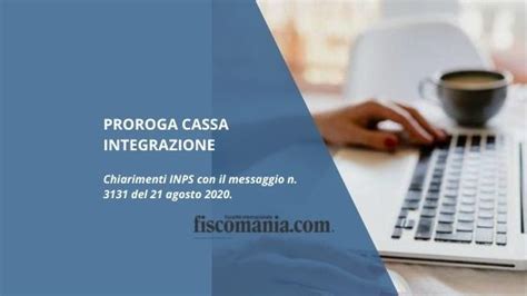 Proroga Cassa Integrazione Domanda Proroga Settimane Fiscomania