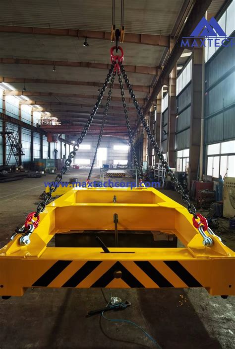 Ft Semi Automatic Container Spreader Lifting Frame For Port Crane