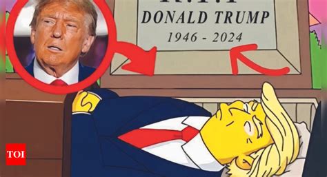 Trump in a casket image fake, clarifies Simpsons showrunner - Times of ...