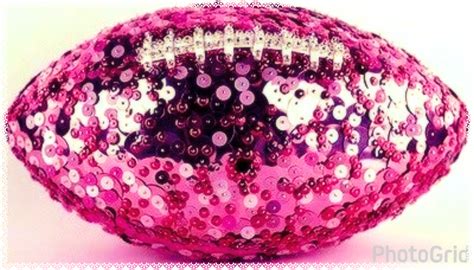 pink sparkle football  stylish sports enthusiasts