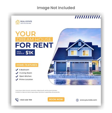 Premium Psd Home Rent Social Media Or Instagram Post Template Design