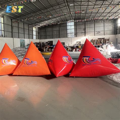 Commercial Grade Inflatable Triangle Buoy Markers Cube Buoys For