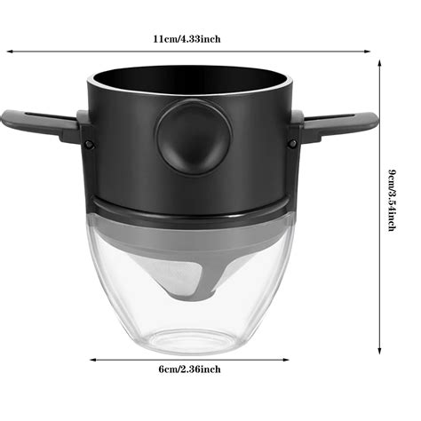 Pour Over Coffee Maker Portable Stainless Steel Reusable Coffee Filter