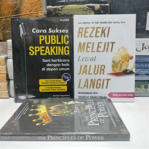 Jual Paket 3 Buku Cara Sukses Public Speaking Rejeki Melejit Lewat