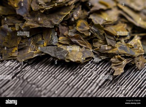 Dried Kombu Seaweed Leaves Traditional Japanese Dashi Soup Ingredient