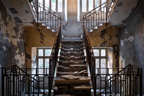 Creepy Abandoned Stairs Photograph By Roman Robroek Fine Art America