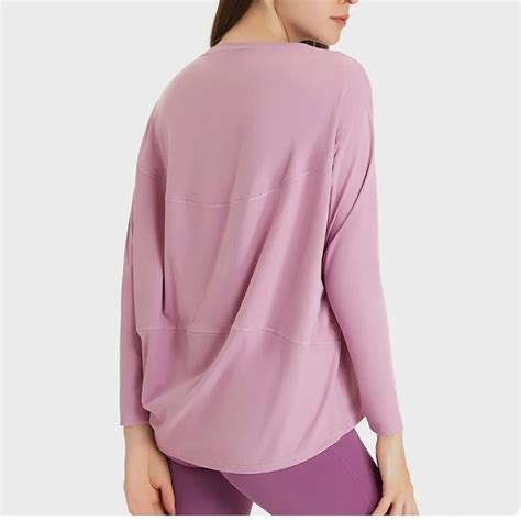 Loose Fit Women Fitness Yoga T Shirts Long Sleeve Naked Comfortable Sports Tee Gym Pullover
