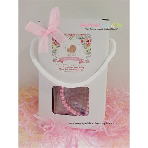 Pre Order Set Doorgift Majlis Aqiqah Akikah Girl Kotak Window Bertali