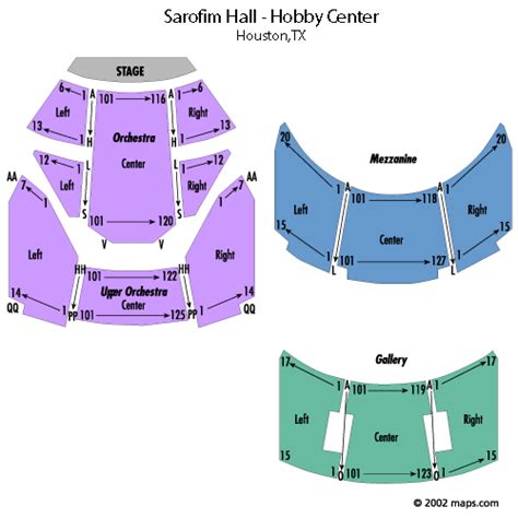 Houston Hobby Center Sarofim Hall Seating Chart | Elcho Table