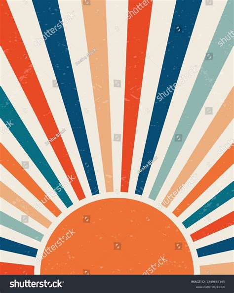 Retro Sun Vector