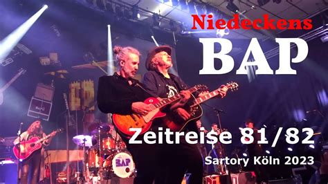 Niedeckens BAP Zeitreise 81 82 Sartory Säle Köln 07 12 2023 YouTube