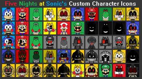 Five Nights at Sonic's Custom Character Icons by Stampyfan129 on DeviantArt