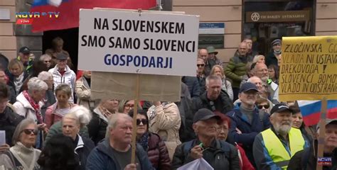 VIDEO Aleš Primc na današnjem protestnem shodu V Evropski uniji so