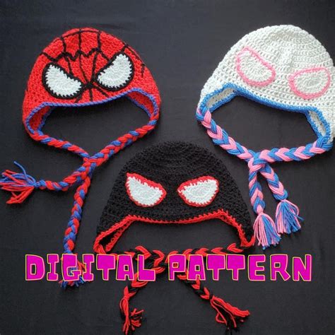 Mayday Inspired Spiderman Beanies Crochet Pattern All Variations Etsy