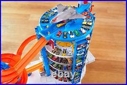 Car Track Set Hot Wheels Track Set With Scale Toy Cars Over Feet Tall Garage With Mo