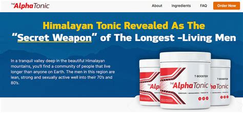 The Alpha Tonic Reviews Effective T Booster Formula With Himalayan