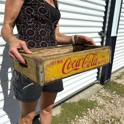 Coca Cola Wooden Crate Etsy