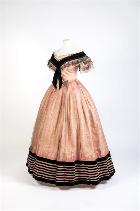 Pink Silk Moire Evening Dress Early 1860s Fashion Museum Bath The