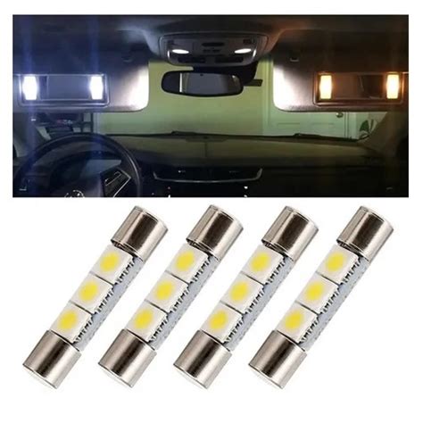 Kit 4 Lâmpadas De Led 28mm Quebra sol Cruze Imperdível Shopee Brasil