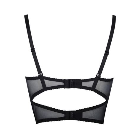 Lingerie féminine soutien gorge demi corset effet push up V 9031