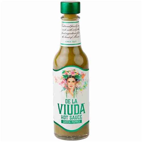 De La Viuda Green Pepper Hot Sauce Kingkitchensupply