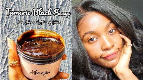 Skin Brightening Glowing Natural Turmeric Black Soap And Body Cleanser