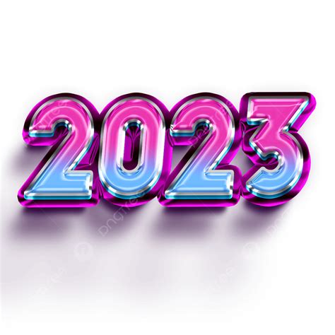 2023 Text Effect Modern 2023 2023 Effext Happy New Year Png