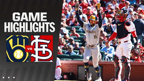 Brewers vs. Cardinals Highlights | 04/21/2024 | Milwaukee Brewers