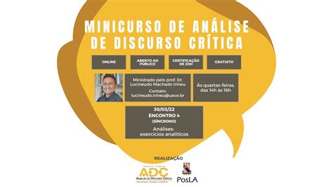 Minicurso AnÁlise De Discurso CrÍtica Aula 4 AnÁlises Youtube