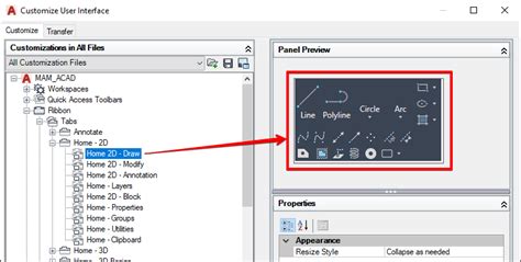 Custom User Interface Cui In Autocad Man And Machine