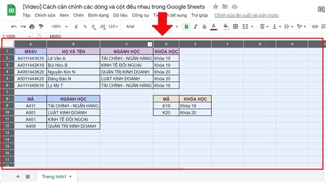 Video C Ch C N Ch Nh C C D Ng V C T U Nhau Trong Google Sheets