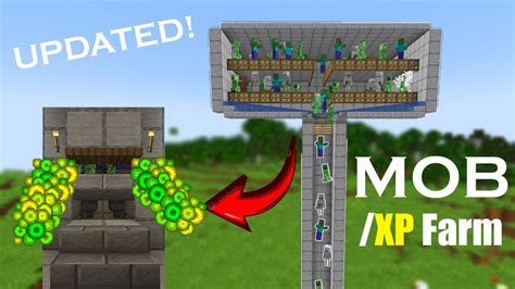 Minecraft Easiest And Most Efficient Mob Xp Farm Tutorial Mob