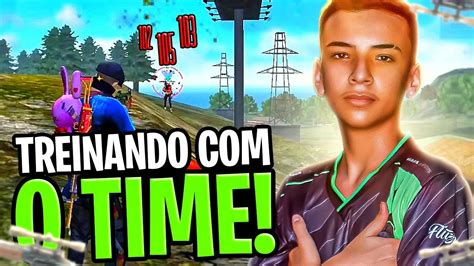 FREE FIRE AO VIVO JOGANDO TREINO O TIME X TREINO LOUD PAIN