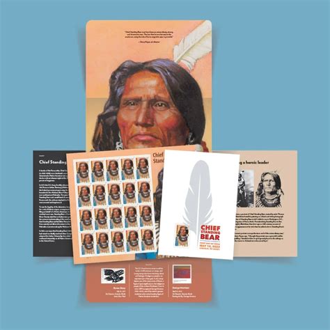 Chief Standing Bear 2023 Usps Stamps All Brand New Forever Stamps Bouteeq