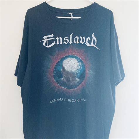 2010 Enslaved band tee Worn tag 🏷️ Graphic faded to... - Depop