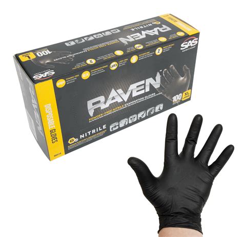 Sas Safety Corp Sas 66519 Sas Safety Corp Raven Nitrile Disposable