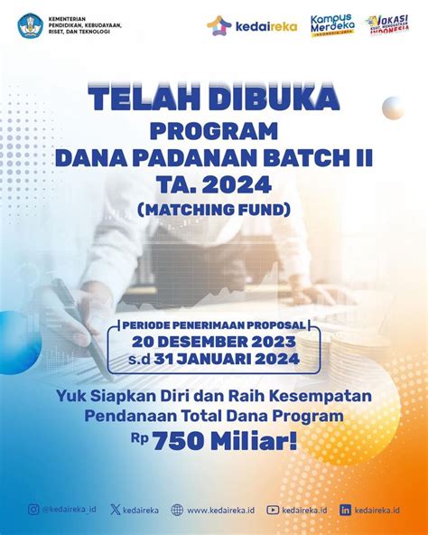 Call For Proposal Program Dana Padanan Batch Ii Telah Resmi Dibuka