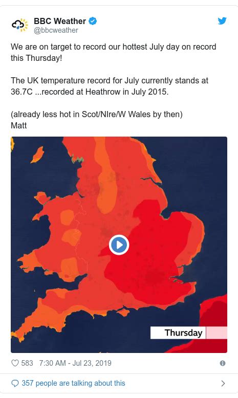 Uk Heatwave Extraordinary Temperatures Could Break Records Bbc News