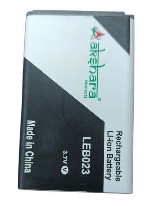 Akshara LEB023 Lava Mobile Battery Battery Type Lithium Ion At 150