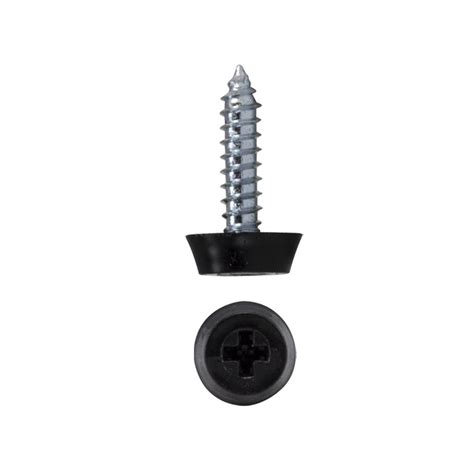 Buy Number Plate Screws Online - Black Moulded Head - Best Price UK