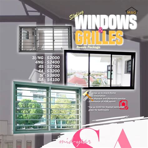 Hdb Window Package Sliding Windows Sliding Grilles