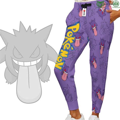 Gengar Joggers Custom Anime Pokemon Sweatpants For Otaku Owl Fashion Shop