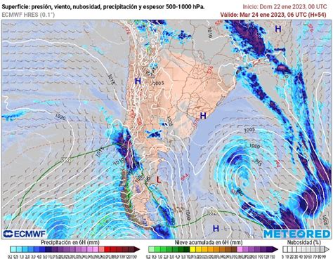 Intenso ciclón llevará sistema frontal al sur de Chile y Patagonia