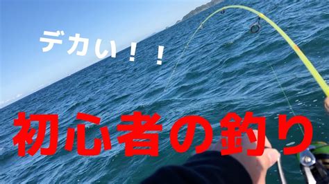 初心者の海釣り！鱒レンジャーで初めてのボート釣り！ダイソージグでついに大物を釣り上げる！？ Youtube